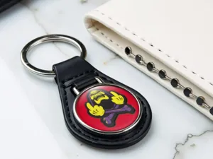 Leather Keychain Top-tier Grade Drift Look